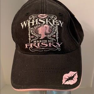 Rebel Girl Baseball hat “Whiskey Makes me Frisky”